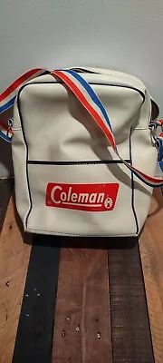 Vintage Coleman Lantern Shoulder Bag White Made In USA • $40.99