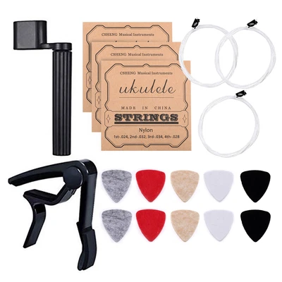 $18.60 • Buy Guitar/Ukulele Tool Kit 10pcs Soft Felt Ukulele Picks() 3 Set N1R1