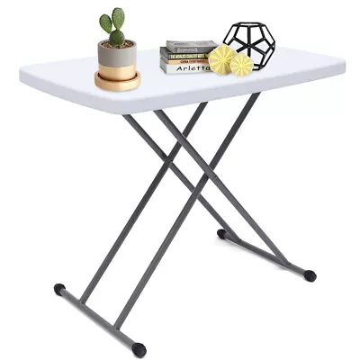 30x20  Height Adjustable Folding Table Snack Desk Sofa Dining Tray Laptop Table • $55