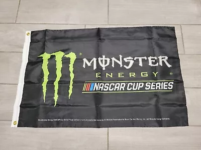 Monster Energy Nascar Cup Series Racing Banner Flag 38 X 24 1/2 Inches • $14.95