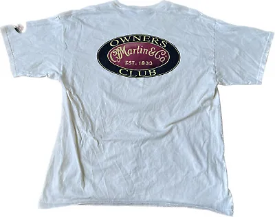 CF MARTIN & COMPANY Owners Club White T-Shirt Guitar Acoustic Size XL • $39.99