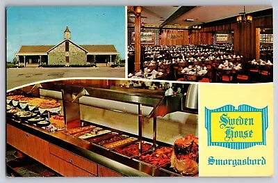 Postcard Sweden House Smorgasbord  Tampa Florida  D-9 • $4.79