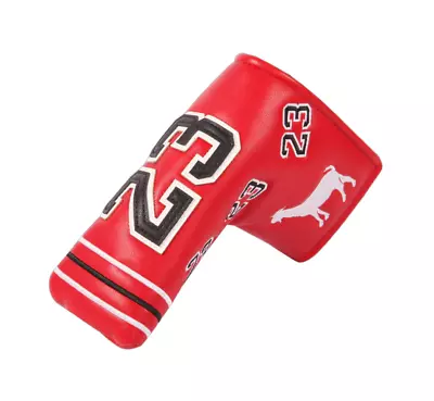 $33 • Buy Michael Jordan GOAT #23 Golf Blade Putter Head Cover Chicago Bulls Red Black NEW