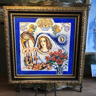 Zamy Steynovitz Large Original Oil On Canvas ( The Holy Shabbat )  • $3999