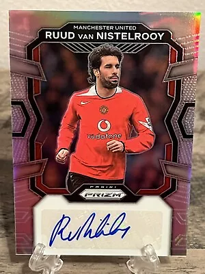 Ruud Van Nistelrooy 2023-24 Panini Prizm EPL Silver Prizm Auto /99 Man United • $99.99