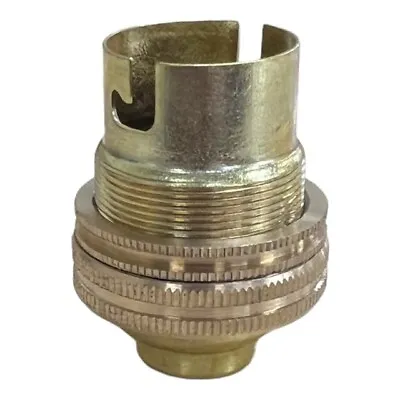 £5.35 • Buy Brass Lamp Holder Un Switched Bayonet BC Bulb Holder 1/2 