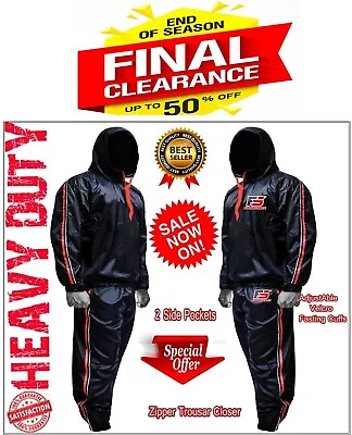 $27.80 • Buy Sauna Sweat TRACK Suit For WEIGHT LOSS Men Women MMA BOXING Body SHAPER Workout