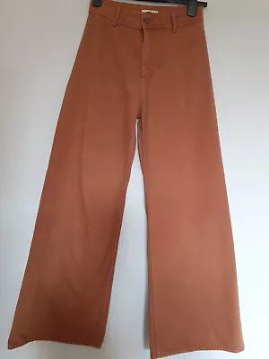 Women's H&M Wide-leg Trousers  Tan Colour 8 • £3.99