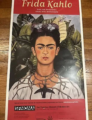 Frida Kahlo Poster 2008 Original SF MOMA Vintage Art Print • $199