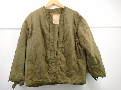 US Military Vietnam War Era 1970 M65 Field Jacket Coat Liner Green Medium 151-N • $42.95