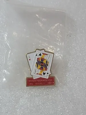 Moose Lodge Pin Las Vegas Convention 1989 Promotional Badge Playing Cards NEW • $15.99