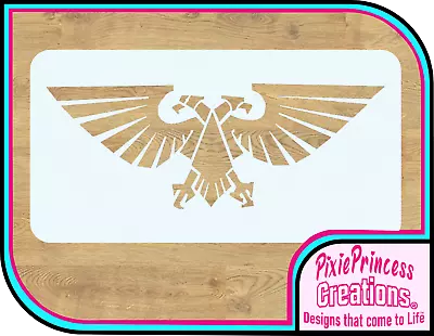 Warhammer 40k Imperial Aquila D Stencil Reusable Airbrush Spray Paint Wall Decor • £16.20