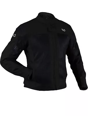 WD Motorsports Miami Mesh Summer Motorcycle Jacket Lightweight - Large Black • $52