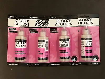 £24.99 • Buy Ranger Glossy Accents, Clear Gloss Finish 2oz (59ml) X 4 Bottles