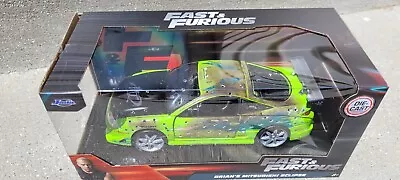 Jada Toys Fast & Furious 1/24  Brian's Custom Wrecked Mitsubishi Eclipse • $125