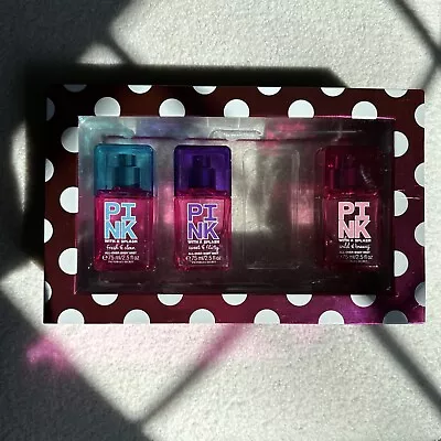 3x NEW Victoria's Secret Pink With A Splash All Over Body Mist 2.5oz VS Gift Set • $99