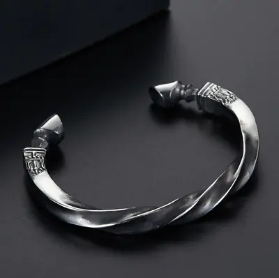 Odin's Horse Viking Bracelet - Stainless Steel | Norse Arm Ring | Viking Jewelry • $24.97