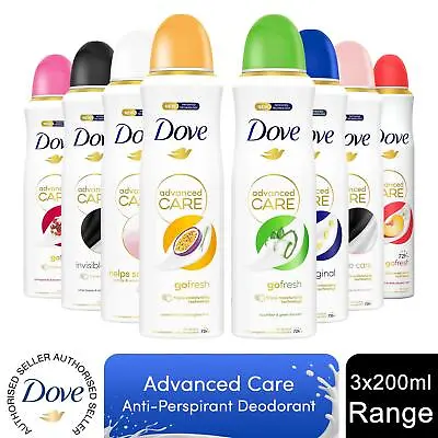 Dove Anti-Perspirant Men+Care Advanced 72H Protection Deodorant 200ml 3 Pack • £11.99