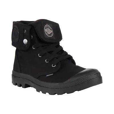 Womens Palladium Boots Baggy - Black/Black Canvas Size 10 US • £86.86