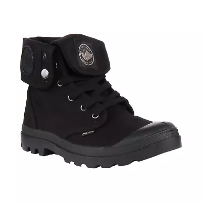 Womens Palladium Boots Baggy - Black/Black Canvas Size 7.5 US [02353-060] • £86.86