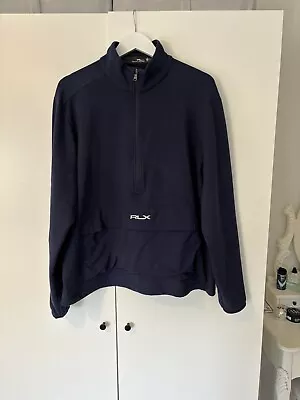 RLX Ralph Lauren Stretch Jersey Perf Half Zip - Large • £50