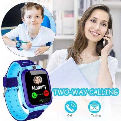 $22.26 • Buy Girls Gift SIM GSM Alarm Clock Pedometer Camera SOS Call Phone Kids Smart Watch