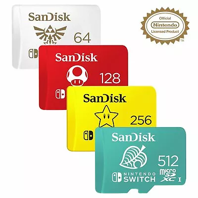 £19.10 • Buy SanDisk 64GB 128GB 256GB 512GB Micro SD XC C10 Memory Card For Nintendo Switch