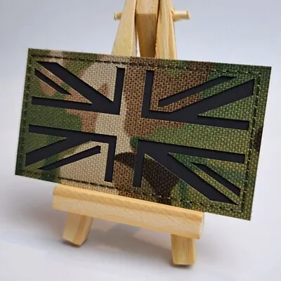 IRR Union Jack UK Flag Patch MTP Multicam Military Army Tactical Hook & Loop Air • £5.90