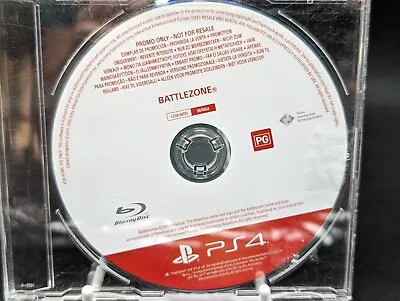 Battlezone PS4 Promo Disc Only **Rare** (Full Game) • $7.50