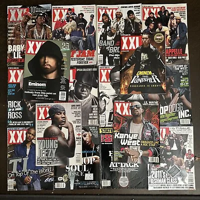 Lot Of 16 Hip Hop Magazine XXL Source 2 Pac Jay Z Nas T.I. Eminem Punisher XXL • $249.99