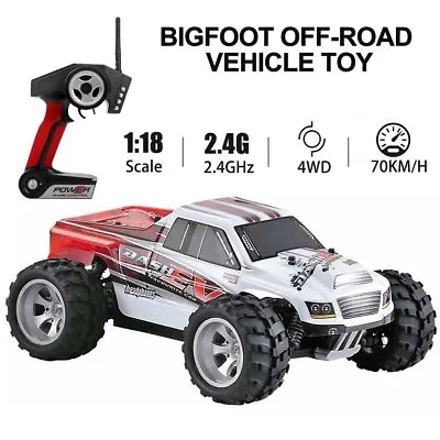 WLtoys A979-B 2.4G 70KM/H 1/18 Scale 4WD High Speed Off-Road RC Truck Car RQZ KH • £90.62