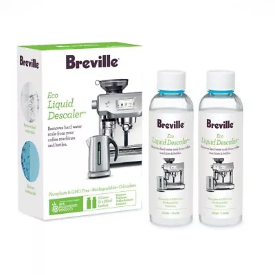 Breville BES009CLR Eco Liquid Descaler 2 X 120ml For Espresso Machines & Kettles • $29.99