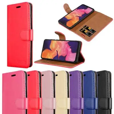 Case For Samsung Galaxy A10 Luxury Leather Flip Card Wallet A10 Phone Cover • £5.95