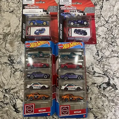 Hot Wheels NISSAN 5pack X2 & Majorette Nissan GT-R 214F And 214G. Mint NEW! • $32