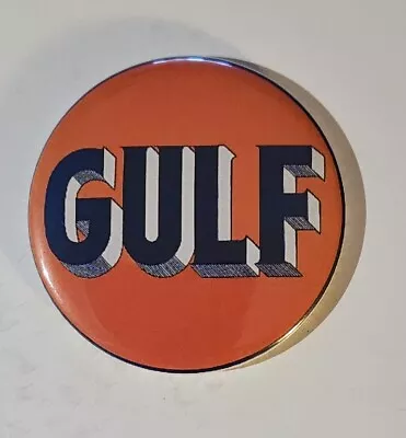 Gulf Oil Magnet/Mirror/Pin Back 2.25  Round Vintage Sign • $6.77