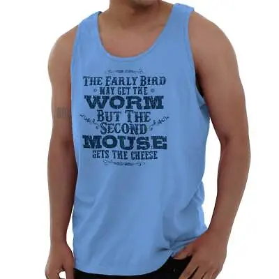 Second Mouse Gets The Cheese Funny Lazy Gift Adult Tank Top Sleeveless T-Shirt • $19.99