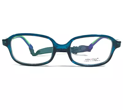 Miraflex Kids Eyeglasses Frames ELIS S CRY NAVY(C.10)-L.GREEN Blue 43-16-113 • $59.99