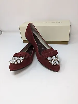 Michael Kors Felicity Embellished Suede Flats Color: Merlot Size 6 Worn Once  • $18.95