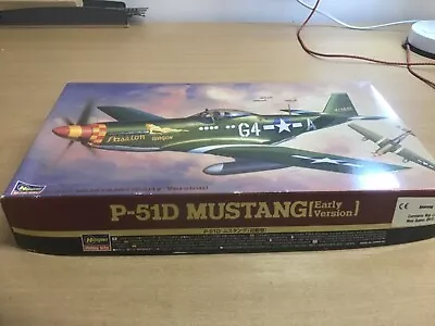 Hasegawa Plastic Model Kits P-51D Mustang Early Version Boxed • £8.99