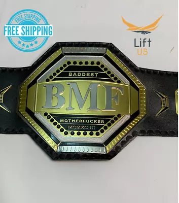 UFC BMF Replica Title Belt Championship Adult Size Brass 4MM Original Leather • $155