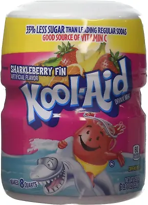 £12.70 • Buy Kool Aid Sharkleberry Fin Drink Mix Makes 8 Quarts 538g Tub Kool-Aid