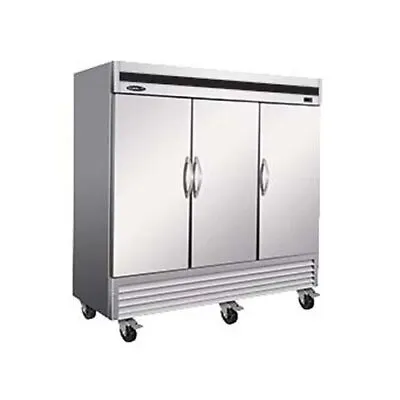 Chef's Ikon CIB81F-DV 81  Solid Door Reach-In Freezer 66 Cu. Ft. 3 Section • $3273.20