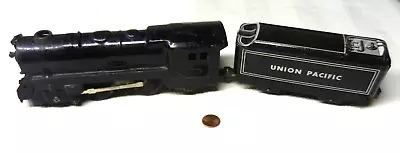 Marx O Gauge Battery 0-4-0 Locomotive & Union Pacific Tender Sheetmetal Runs • $14