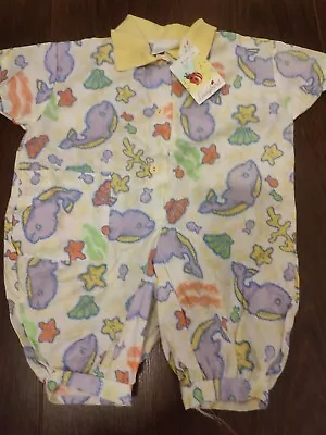 LADYBIRD  Baby Boys /Girls Short Sleeve Sealife Bodysuit Summer Outfits - 3-6 M • £7.95