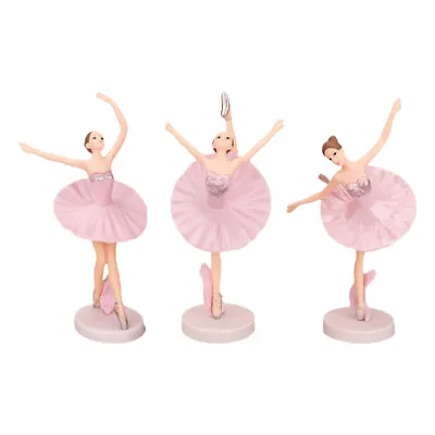 Girl Figure Girl Sculpture Desktop Ornament Ballet Dancer Figurines • £6.92