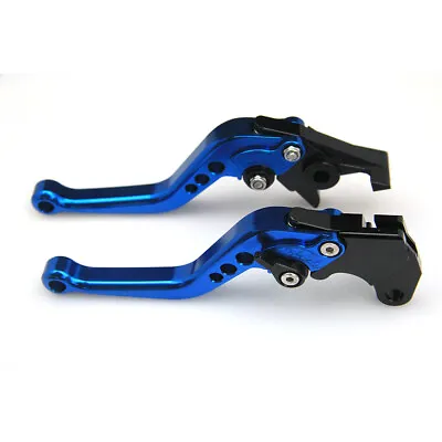 For GSXR1000	2007-2008 Short Motorcycle Clutch Brake Adjustable Levers CNC Blue • $16.01