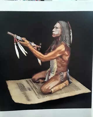 J.D.Challenger  PEACE PIPE  Native American-- Western Art Print 10x12 • $9.99