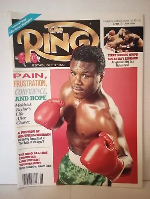 $11.99 • Buy The Ring Boxing Magazine June 1991 Meldrick Taylor Sugar Ray Leonard Vintage 
