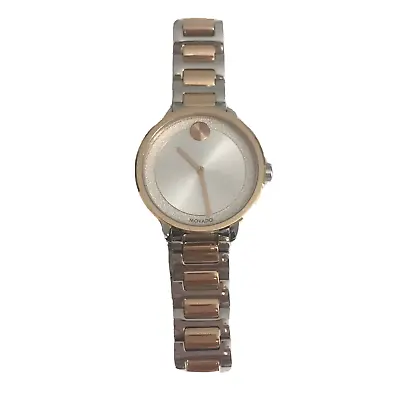 Movado Bold Women Watch Stainless Steel Two Tone Silver And Rose Gold 3600504 • $310.98