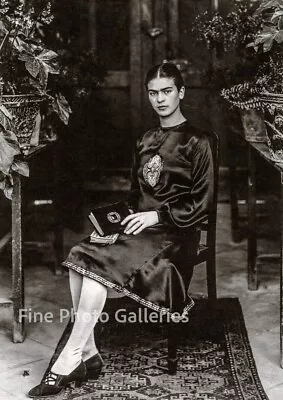 1926 FRIDA KAHLO Mexican Artist Authentic Large Format Duotone Photo Art 20x16 • $298.61